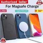 For MagSafe iPhone 16 15 14 13 12 11 Pro Max Shockproof Magnetic Silicone Case