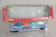 TRIANG HORNBY R342 BR CAR TRANSPORTER WAGON & MINIX VAUXHALL MORRIS FORD LOAD og