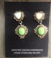 New Joe Wilcox Older New on Card Sterling Silver Earrings Southwest Sedona AZ