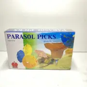 144 piece UMBRELLA PARASOL PICKS Cocktail Martini Olive Sword Flair TIKI DRINKS