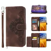 MCC For Samsung Galaxy S20+ Plus Wallet Case Cover Extra Card Slots w/ Strap G985 G986 [Brown]