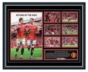 CRISTIANO RONALDO 2021 MANCHESTER UNITED FC FRAMED LIMITED EDITION MEMORABILIA