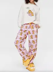 NEW PETER ALEXANDER GARFIELD CAT PJ SET TOP & FLANNELETTE PANTS LARGE RRP$169.90