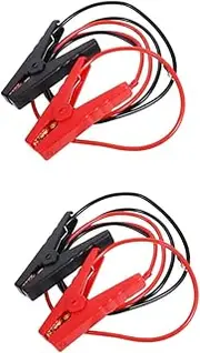 ETHZZLE 2sets Portability Meets Reliability: Compact Starter Cable Battery Clamp for Tight Spaces 2pcs*2