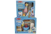 Melissa & Doug Make A Cake Wooden Mixer Set + Smoothie Maker Pretend Play Activity Set