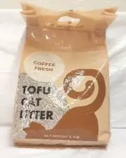 YODUPES Coffee Fresh TOFU Cat Litter Dust Free Odor Control Flushable 5.3lbs NEW