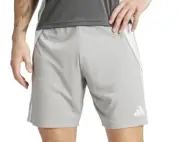 adidas Tiro Shorts Mens XL AeroReady Soccer Training Team Grey White