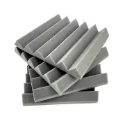 4 Pack Wedge Premium Acoustic Soundproofing Studio Foam Tiles 12" x 12" x 2"