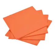 4 Pack 9.84 x 9.84" 7mm Thickness EVA Foam Sheets for Arts Orange