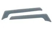 2x Side Window Wind Rain Sun Black Short Deflectors for Iveco S-Way 2019+ trucks