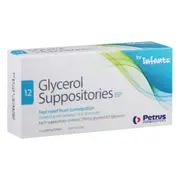 [Petrus Pharmaceuticals] Glycerol Suppositories B.P. for Infants 12 Pack
