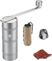 CAMPINGMOON Manual Coffee Grinder Coffee Mill Camping Stainless Steel Portable Medium CC-152