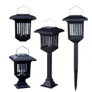 Solar mosquito killer light 2 in 1 light effects 4 installation methods