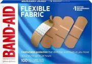 Band-Aid Flexible Fabric Bandages, 100 Count