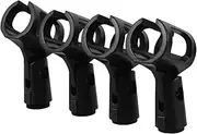 Sosoport 4pcs Microphone Clip Sturdy and Lightweight Mic Stand Clips for Handheld Microphones Shockproof Design for Stable Use for Live Streaming and Recording