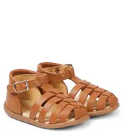 [Pom d'Api] Pom d'Api Baby Stand-Up Strap leather sandals