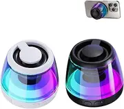 Mag vibe Speaker,Mag vibe Sound,Mag vibe Sound Pillar,Mini Magnetic Hi Fi Speaker,Mini Portable Speaker Bluetooth,Mini Magnetic Hifi Speaker,Mag vibe Sound Pillar With Adjustable Rgb Lighting (BandW2)