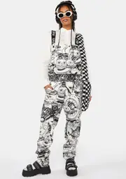 [RIPNDIP] Dark Twisted Fantasy Twill Overalls