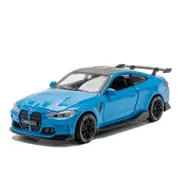 Catzon 1:32 M4 Alloy Car Model with Pull-Back Functionality and Sound Light Effects-Blue