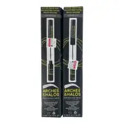 Lot of 2 Arches And Halos Micro Fiber Tinted Brow Moose Water Resistant-Expresso