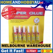 6pcs 3g SuperGlue Pack - Metal, Rubber, Plastic & Wood Super Glue Adhesive
