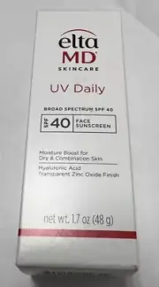 Elta MD UV Daily Broad-Spectrum SPF 40 Face Sunscreen 1.7oz EXP 06/2026