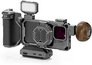 TILTA Khronos Phone Cage Ultimate Kit for iPhone 16 Pro, Aluminum Alloy Mobile Video Rig, Smartphone Case Stabilizer for Video Recording/YouTube/Vlog/Videography - Space Gray TK-IP16-PB-SG