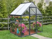 Maze Hybrid Walk in Polycarbonate Greenhouse (Grey) 6ft x 4ft