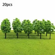 20pcs Tree Model Scale Wargame Architecture Train Railway Scenery Layout 70mm