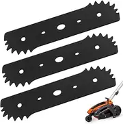 DECKMAN WA0034 7-1/2" Electric Lawn Edger Replacement Blade for Worx WG895 & WG896 Electric Lawn Edgers - Trencher, for Craftsman Edger/Trencher 7.5" Blade fits 50018386 & 71-86880 (3 Pack)