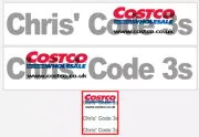 Code 3 Adhesive Vinyl Trailer Decals - Costco - 1/50 1/64 1/76 1/148