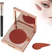 Undereye Corrector, Color Corrector for Dark Circles with Brush Valentine's Day Gift Galentines Day Under Eye Coverage Concealer Under Eye Hydrating Concealer for Women Girls(Red)