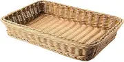 Woven Rattan Baskets 38 * 38 * 50cm, Rectangle Fruit Basket Wicker Storage Baskets, Fruit Basket Wicker Storage Baskets for Kitchen, Living Room, Bathroom, Bedroom