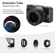 NEEWER Wide & Macro Conversion Lens 0.75x for Sony ZV1 - Black
