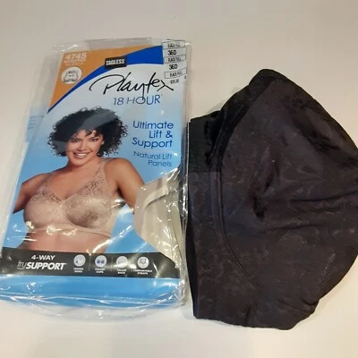 Playtex Black 18 hr sz 36D bra Ultimate lift & Support