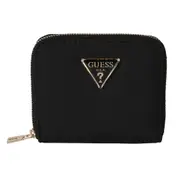 Guess Women's Eco Gemma Small Zip Around Wallet Black