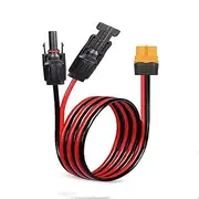Solar Charging Cable M C 4 to XT60 Solar Extension Cable for ALLPOWERS Monster X Pro Ecoflow River Delta etc. Solar Generator (XT60-300CM)