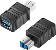 USB to B Adapter | USB to B 3.0 Data Extension Adapter,High-Speed Data Transfer Converter for Computer Laptop Scanner Host Hard Drive