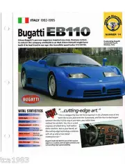SUPERCAR (II) Auto BROCHURE Collection: Bugatti EB110,Countach,F40,Diablo