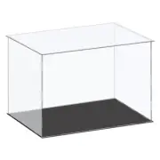 Acrylic Display Case Plastic Box Cube Storage Box Clear 41x31x30.5cm