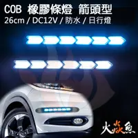 在飛比找蝦皮購物優惠-火焱魚 LED COB 橡膠條燈 箭頭型 26cm DC12