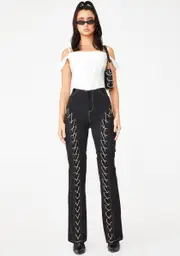 [I AM GIA] Loretta Lace Up Pants
