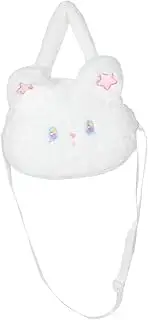 [ANDRESLAD] Cute Girls' Messenger Bag Kids Plush Wallet Rabbit Shape Handbag Kids Crossbody Purse
