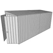 Build-a-Shed 1.5 x 4.5 x 2m Skillion Shed without Side Doors - Zinc