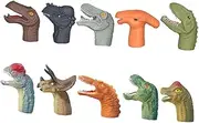 KOMBIUDA Mini Dinosaur Finger Puppets 10pcs Set Abs Plastic Safe for Boys and Girls for Early Education Role-Playing Games