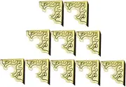 KONTONTY 20pcs Antique Edging Corner Guards Chinese Style Retro Protectors for Desks Cabinets Durable High Strength Hardness Decorative Edge Covers for Home