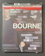 The Bourne Complete Collection [ 20th Anniversary STEELBOOK ] (4K Ultra HD) NEW