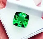 Amazing Natural Tsavorite Garnet Cushion Cut 10+ Ct Loose Gemstone Certified