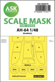 ASKM48070 1:48 ASK/Art Scale Mask - AH-64 Apache (ACA kit)