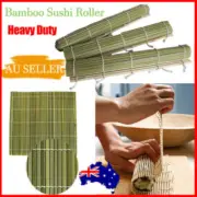 Heavy Duty Bamboo Sushi Mat Rice Roller Roll Maker Tool DIY Kit Mold Kitchen AU